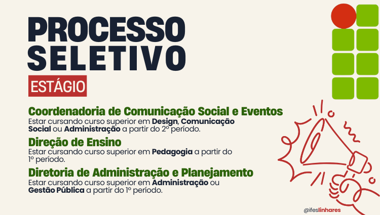 Processo Seletivo simplificado para contratação de estagiários