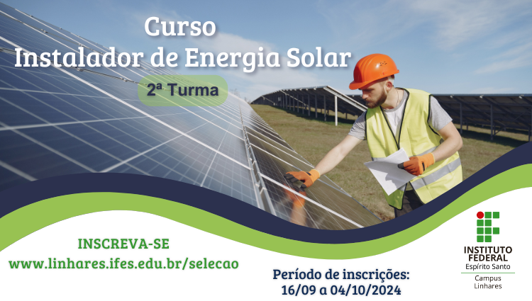 Curso de Instalador de Sistemas fotovoltaicos - 2º Semestre